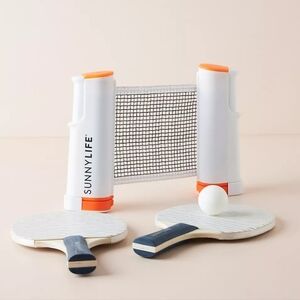 Anthropologie Nouveau Bleu Play on Table Tennis